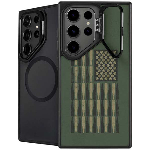 Bullet American Flag Galaxy S25 Ultra Kickstand Case